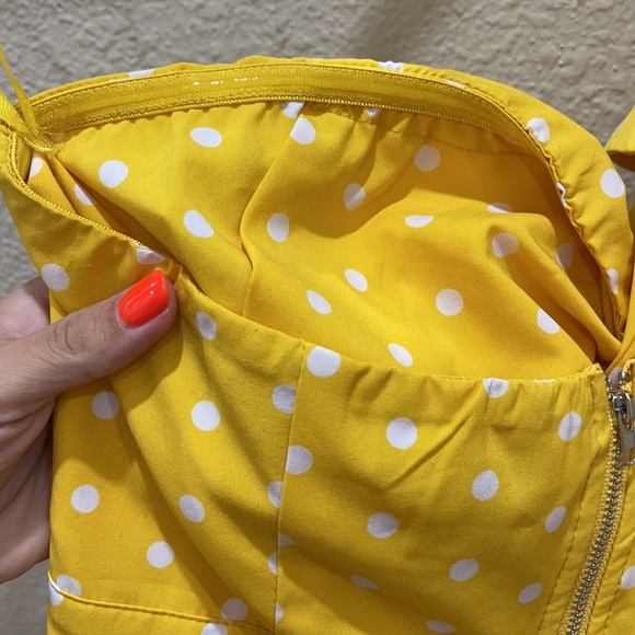 Gracia *Yellow* Polka Dot Off Shoulder Top - Picture 5 of 5
